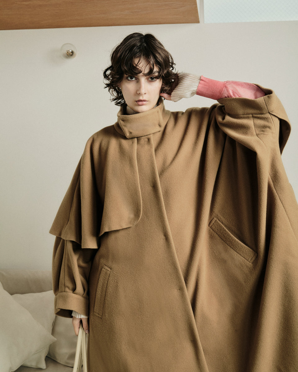 Cape Coat Camel – WRINN OFFICIAL