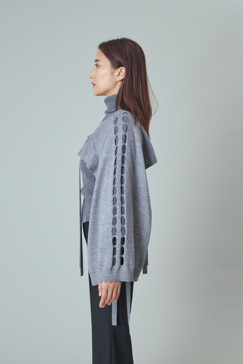 2 Way Knit Vest Charcoal Gray – WRINN OFFICIAL