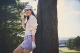 MAGGY × WRINN GOLF クルーネックカーディガン・ロゴキャップ