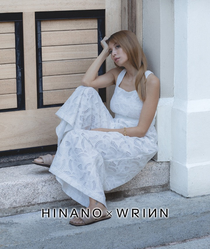 HINANO WRINN オールインワン　Мサイズ　ブラック HINANO × WRINN Vol.2／オーガニックコットンレース