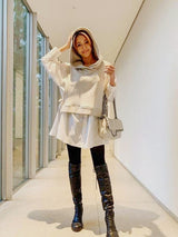 【Hoodie Combi Shirts コーディネート】