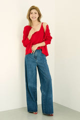 New Arrivals !!【YU×WRINN】Embroidery Twin Knit