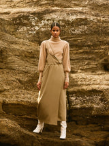One shoulder Jumper skirt