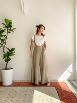【受注予約のお知らせ】Flare pants salopette 3 pieces