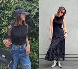 【今すぐ着られるTOPS "リブ2wayタンク"と"リサイクルチュールブラウス"コーデをご紹介】