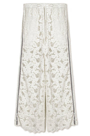 【先行予約】レースワイドパンツ Off White