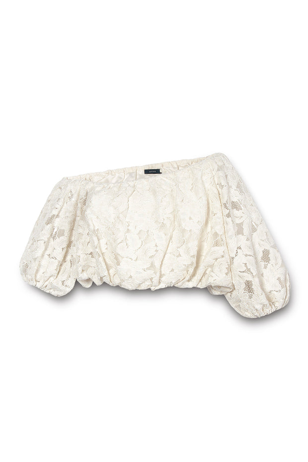 【先行予約】レースワンショルトップ Off White