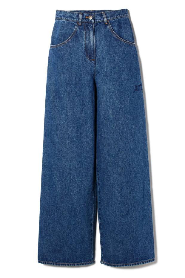 【YU×WRINN 先行予約】エンブロイダリーデニムパンツ Indigo