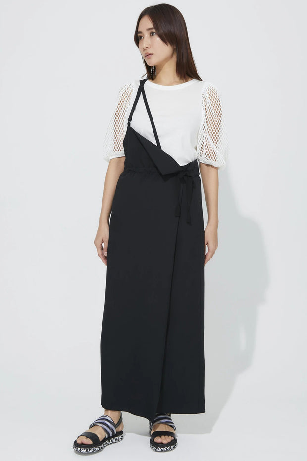 One shoulder Jumper skirt Black