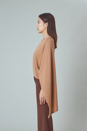 Back Cape Knit Orange