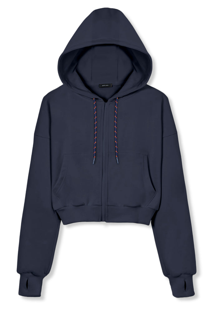 Double Zip Hoodie NAVY – WRINN OFFICIAL