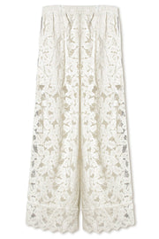 【先行予約】レースワイドパンツ Off White