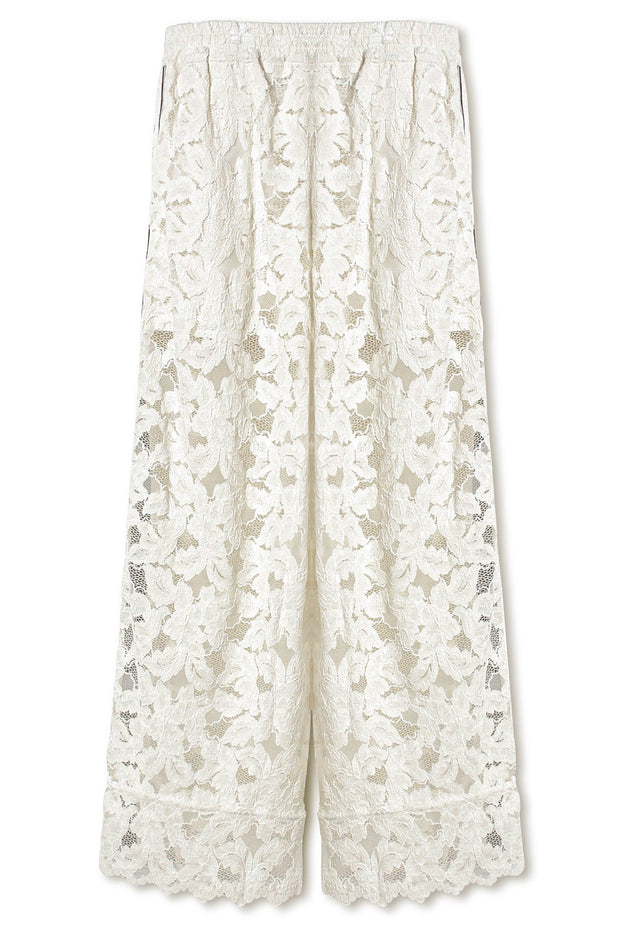 【先行予約】レースワイドパンツ Off White