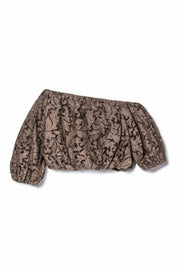 【先行予約】レースワンショルトップ Brown