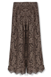 【先行予約】レースワイドパンツ Brown