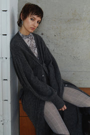 Double button cardigan Charcoal Gray