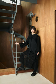 2 Way Knit Vest Black