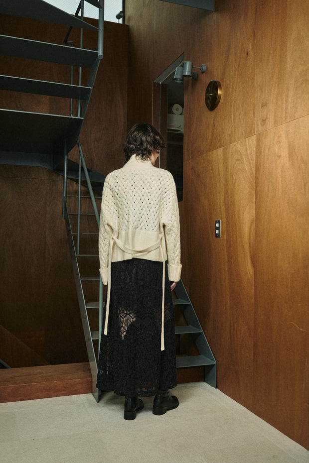 Low gauge short cardigan Off White