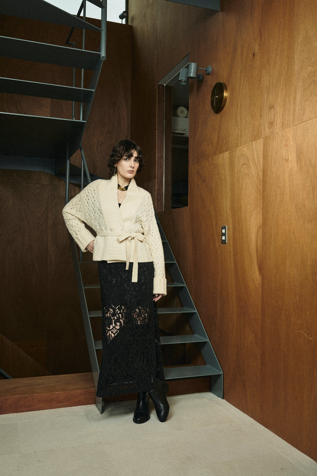 Low gauge short cardigan Off White