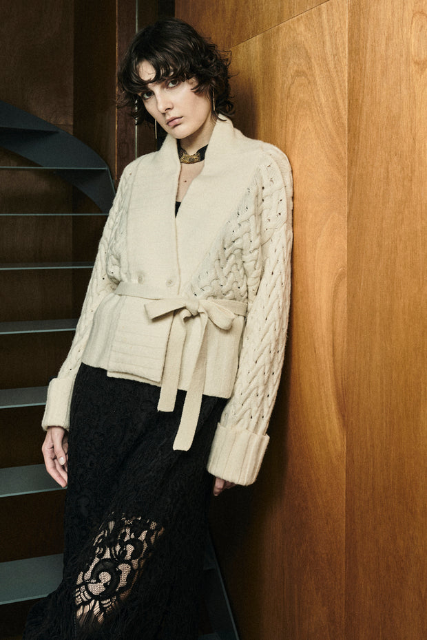 Low gauge short cardigan Off White