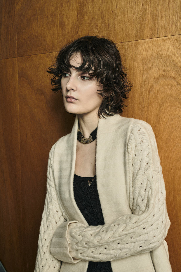 Low gauge short cardigan Off White