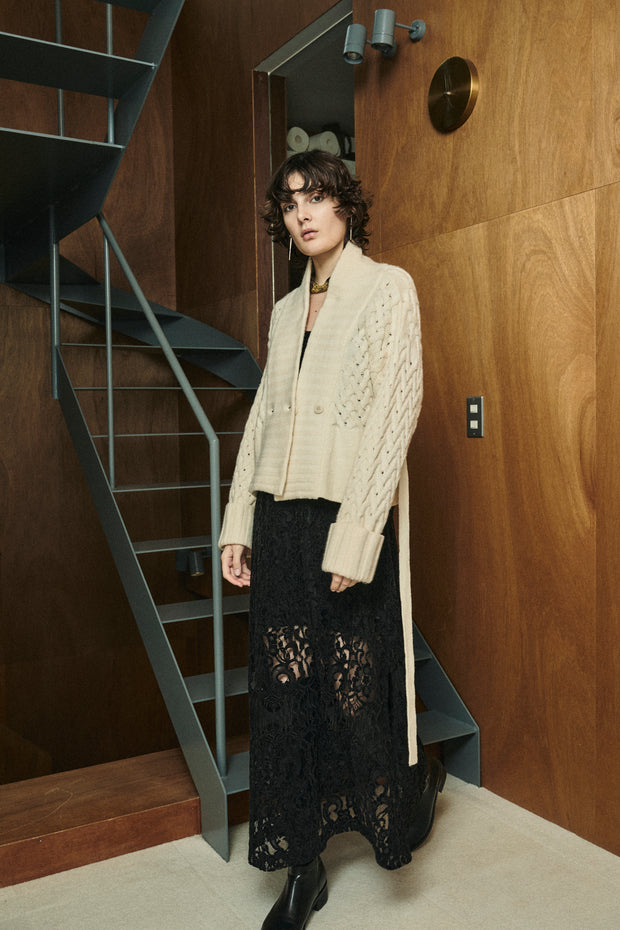 Low gauge short cardigan Off White