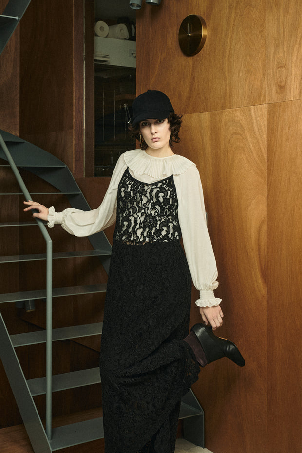 モールレースドレス　Black