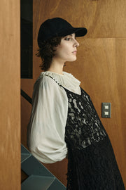 モールレースドレス　Black