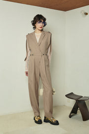 テーラーオールインワン　Beige