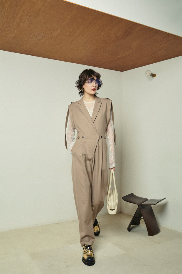 テーラーオールインワン　Beige