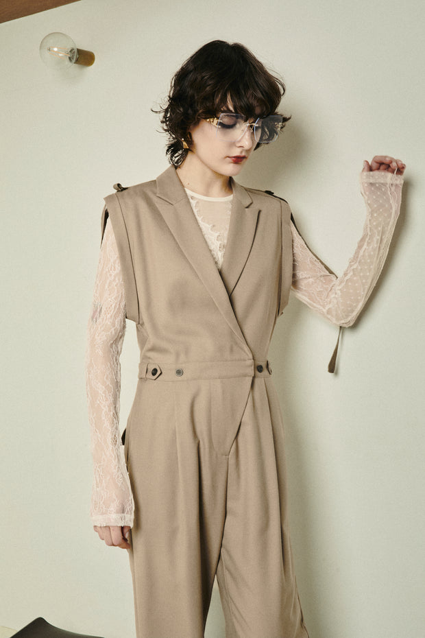 テーラーオールインワン　Beige