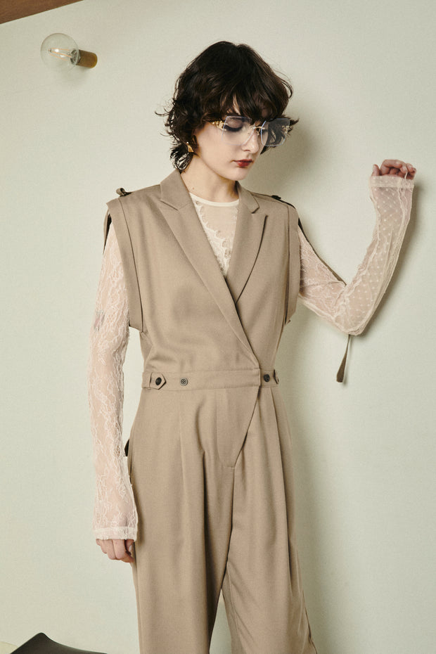 テーラーオールインワン　Beige