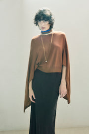 Back Cape Knit Orange