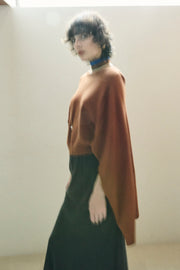 Back Cape Knit Orange