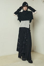 ケーブルケープアンドアームウォーマー　Black