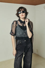 ニットブラトップ　Gray