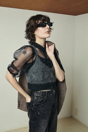 ニットブラトップ　Gray