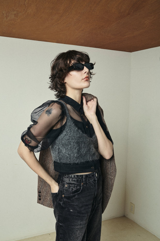 ニットブラトップ　Gray