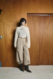 2Wayケーブルショートカーデ　Off White