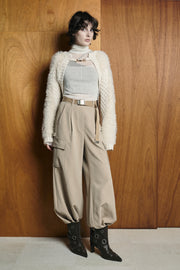 2Wayケーブルショートカーデ　Off White