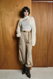 2Wayケーブルショートカーデ　Off White