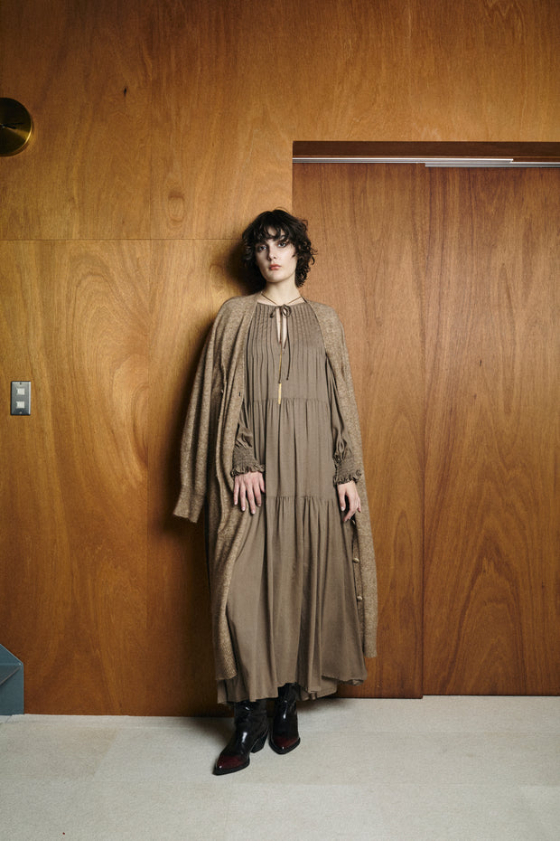 Double button cardigan Beige