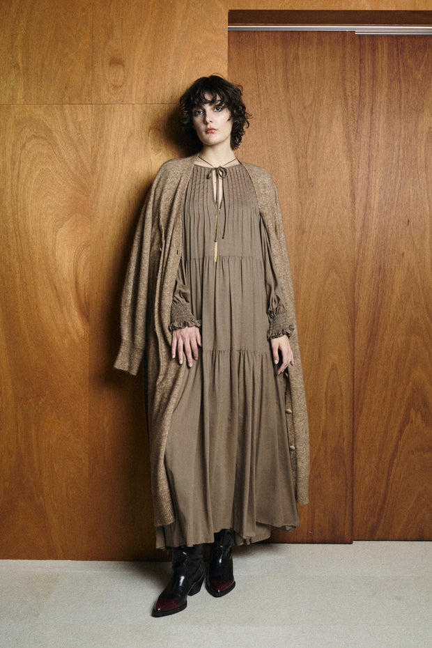 Pintuck One-Piece Moca