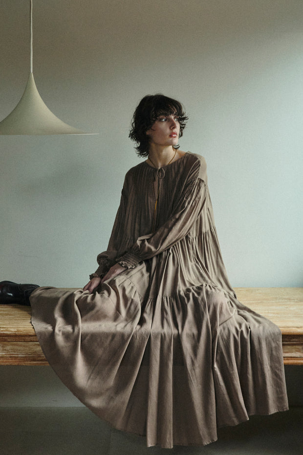 Pintuck One-Piece Moca