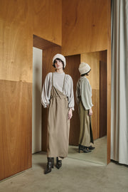 One shoulder Jumper skirt Khaki