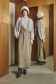 One shoulder Jumper skirt Khaki