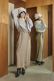 One shoulder Jumper skirt Khaki