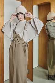 One shoulder Jumper skirt Khaki