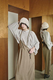 One shoulder Jumper skirt Khaki