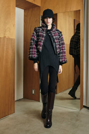 4wayリバーシブルツイードダウン　Black